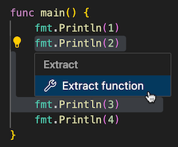 Before extracting a function